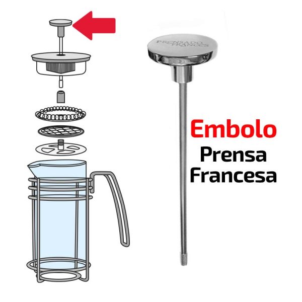 Embolo Para Cafetera Prensa Francesa Argento