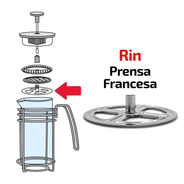 Rin Para Cafetera Prensa Francesa Argento