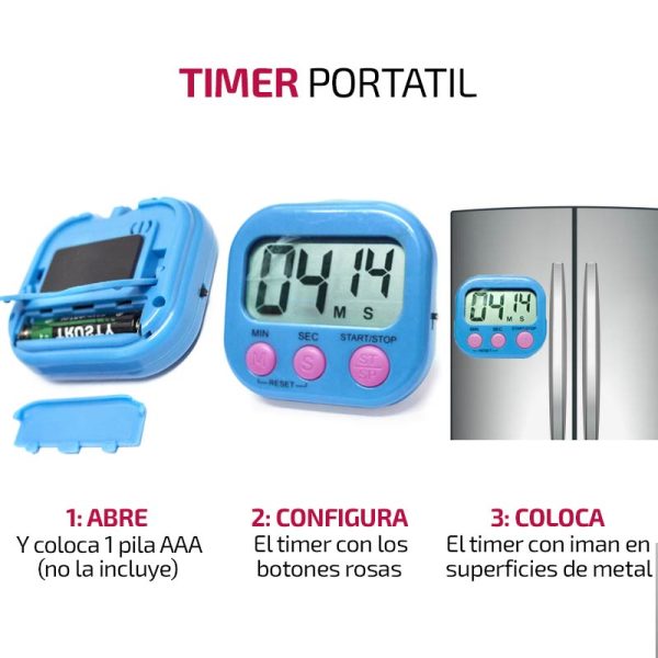Timer Digital con Iman - Imagen 3