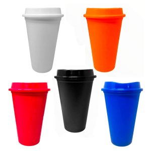 Vaso Ecológico de Café Reutilizable con Tapa